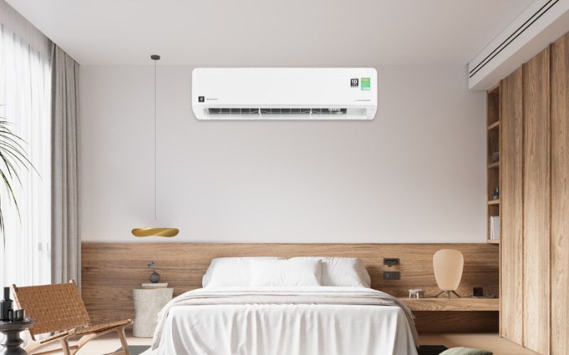 dieu hoa sharp inverter 1 5 hp ah xp13chw hinh1 1