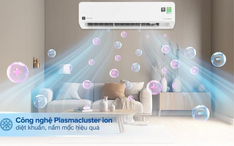 dieu hoa sharp inverter 1 5 hp ah xp13chw hinh4 1