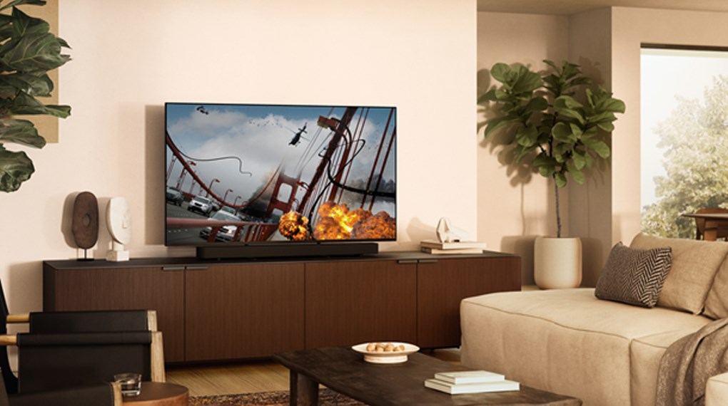Chiếc tivi Sony 65 inch sang trọng, đẹp mắt cho không gian thêm hiện đại