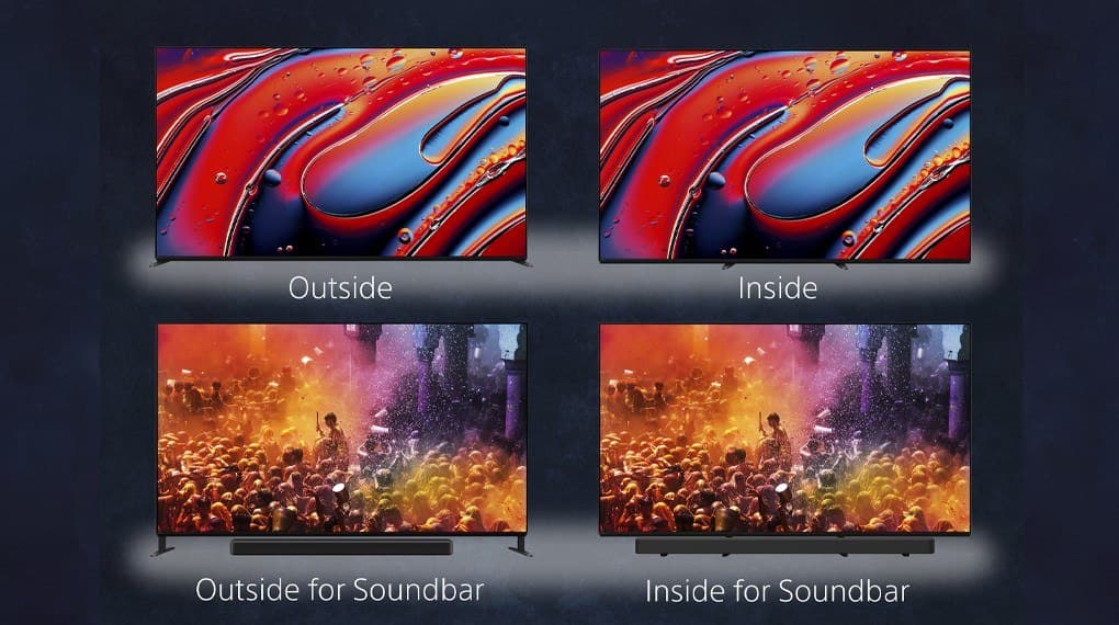 Thiết kế Seamless Edge thanh lịch, kích thước 85 inch nổi bật mọi không gian