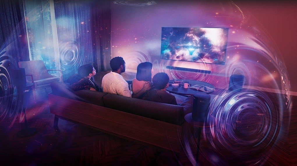 Công nghệ Dolby Atmos và 3D Surround Upscaling tạo âm thanh bùng nổ, vang dội
