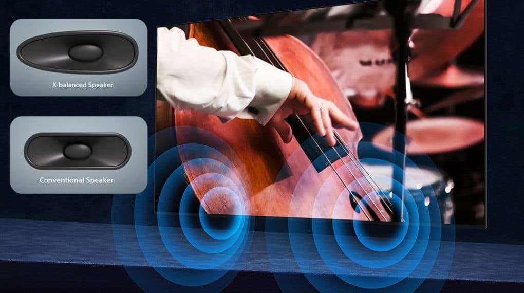 Công nghệ Dolby Atmos - X-Balanced Speaker tạo âm thanh mạnh mẽ, có chiều sâu
