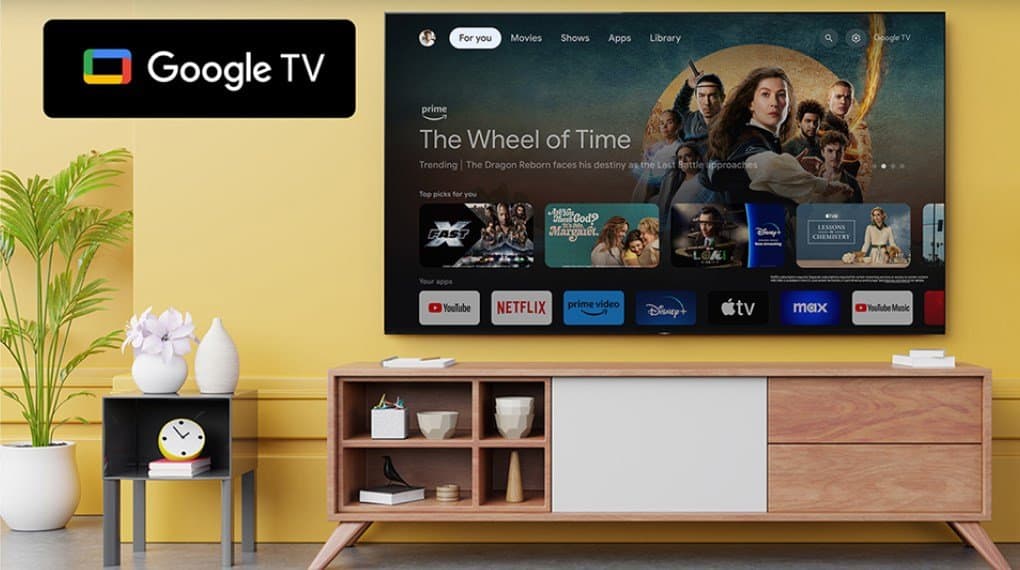 Hệ điều hành Google TV khai mở kho ứng dụng giải trí bất tận