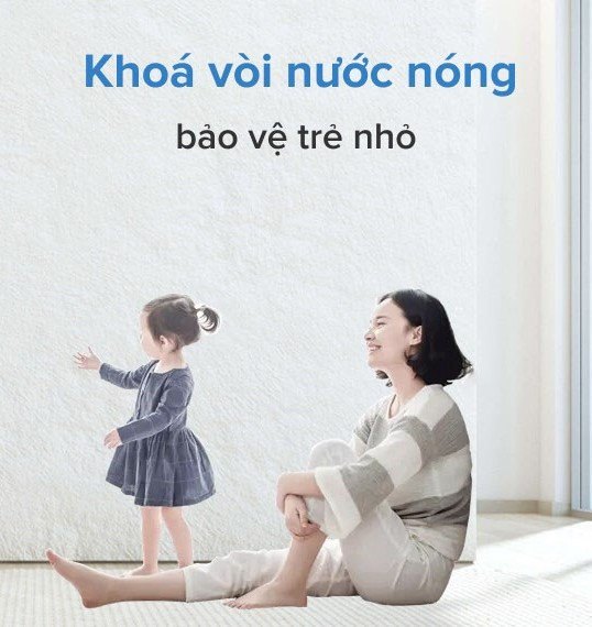 Các tiện ích đi kèm sử dụng máy nước nóng lạnh an toàn, tiện nghi hơn