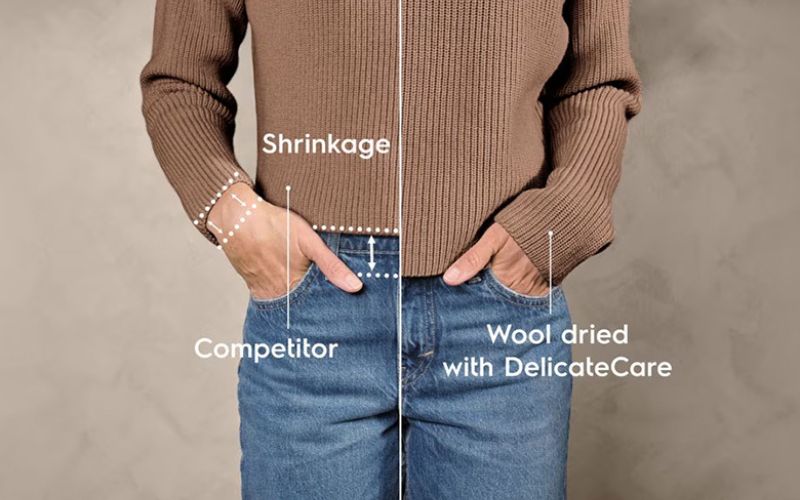 Công nghệ SteamCare hạn chế nếp nhăn, loại bỏ mùi hôi