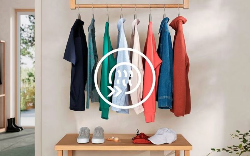 Chu trình 30 phút sấy khô quần áo nhanh chóng, hiệu quả