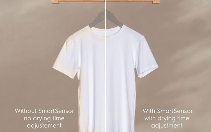 Công nghệ SmartSensor điều chỉnh chính xác thời gian sấy, bảo vệ tối ưu