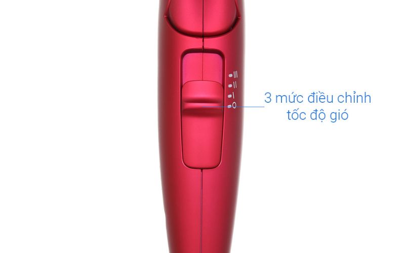 Công suất lớn, 3 tốc độ sấy, 4 chế độ nhiệt đáp ứng mọi nhu cầu sấy khô tóc