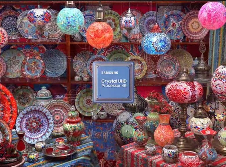 Bộ xử lý Crystal 4K và độ phân giải 4K cho hình ảnh mượt mà sắc nét