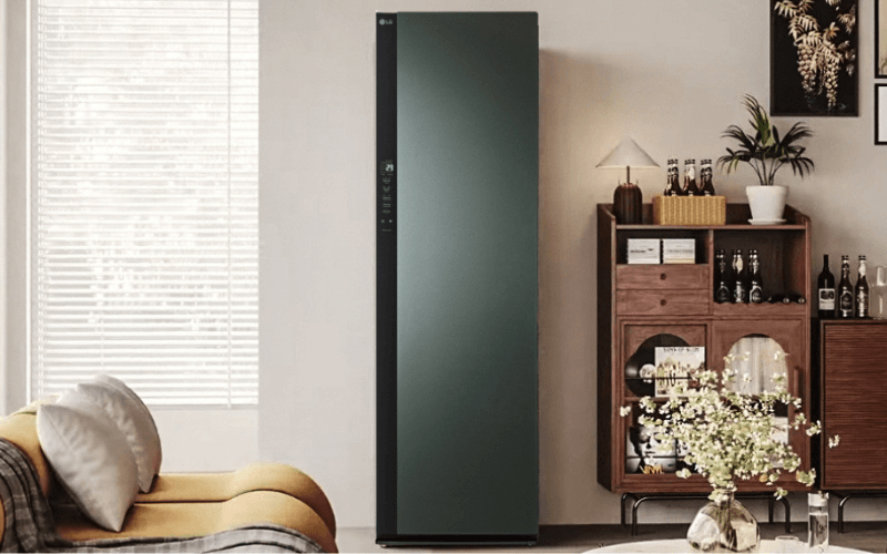 tu cham soc quan ao thong minh lg sc5mnr4g styler 5 moc mau xanh la cay hinh1 1