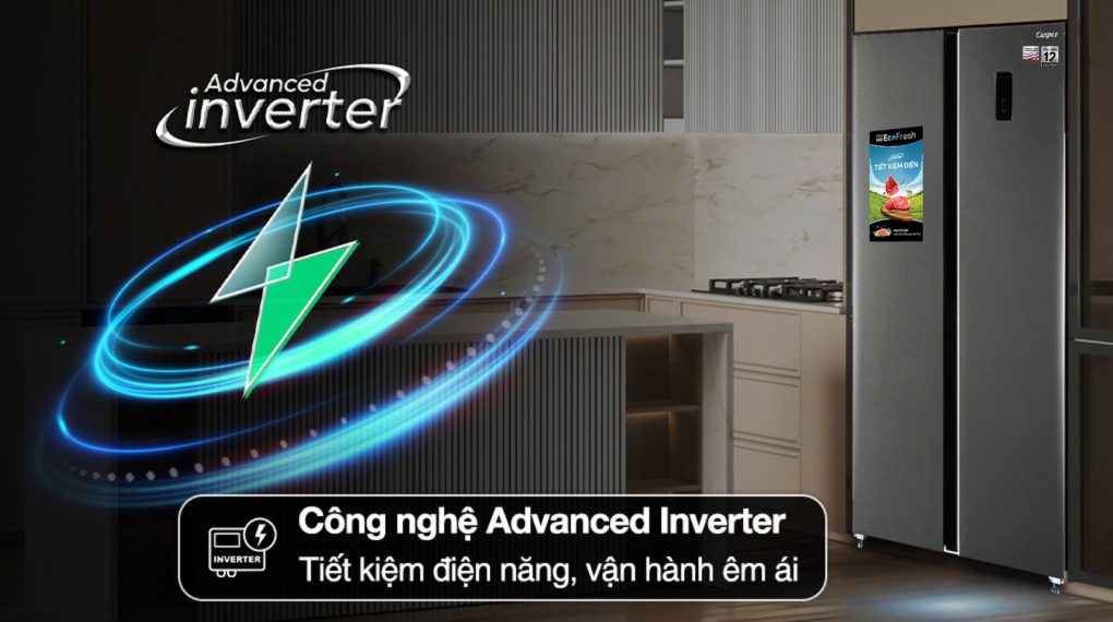 Công nghệ Advanced Inverter đảm bảo làm lạnh nhanh, tối ưu điện năng
