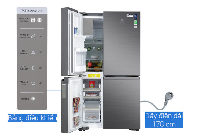 tu lanh electrolux inverter 680 liteqe6879a b hien dai 1