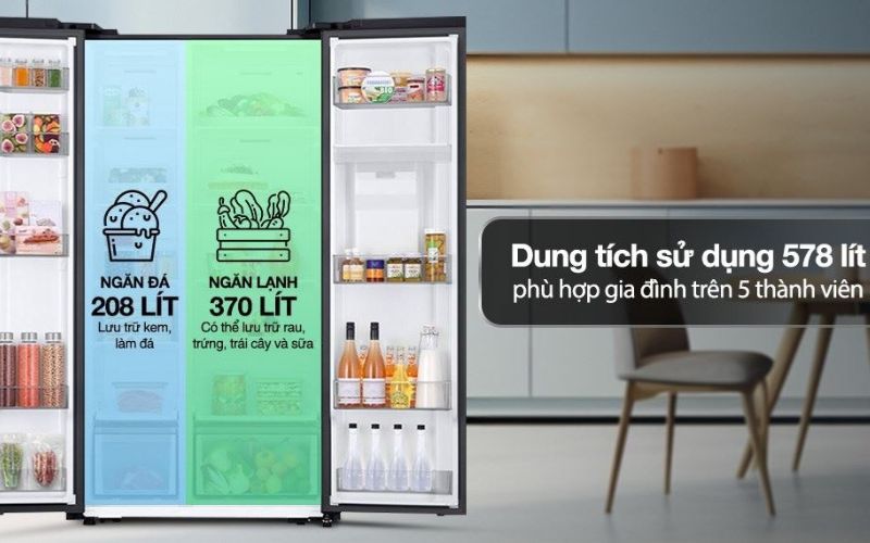 tu lanh samsung inverter 578 lit side by side rs57dg410eb4 hinh2 1