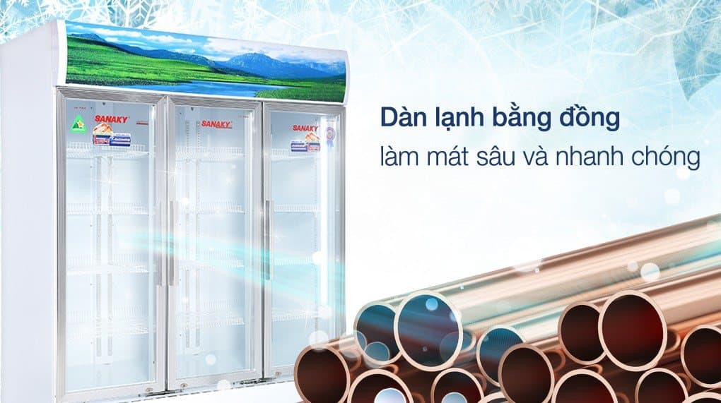 Dàn lạnh bằng đồng bền bỉ có hiệu suất làm lạnh cao, bảo quản tươi lâu hơn