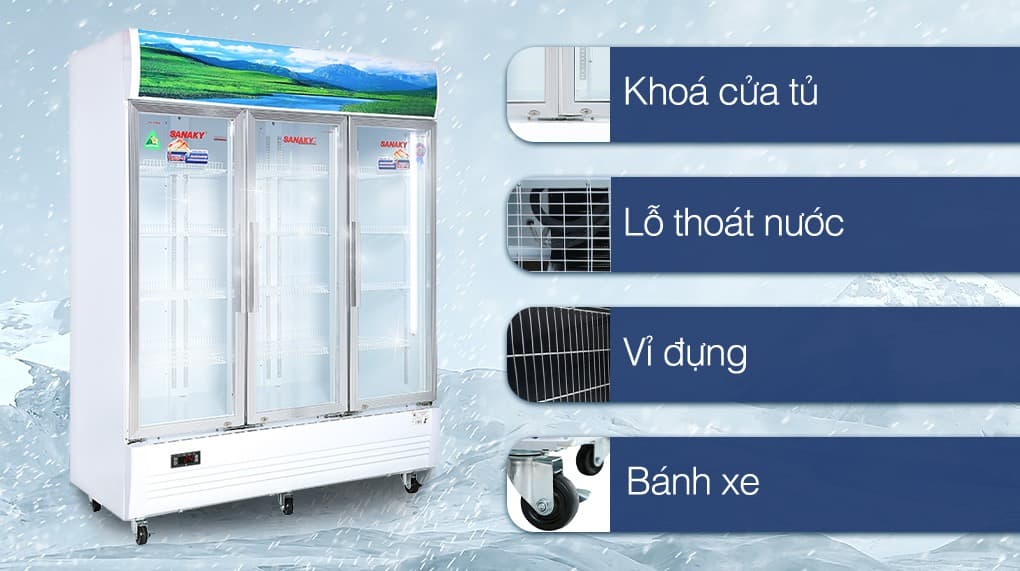 Các tính năng đặc biệt nâng cao tiện ích, hiệu quả khi sử dụng tủ mát
