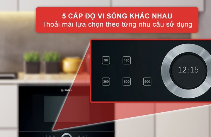 5 cấp độ khác nhau chế biến, hâm nóng, rã đông siêu nhanh