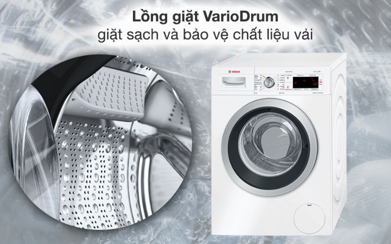 Lồng giặt VarioDrum làm sạch và bảo vệ mọi chất liệu vải