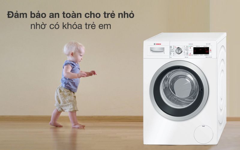 Các tính năng thông minh hỗ trợ sử dụng máy giặt Bosch tiện lợi hơn