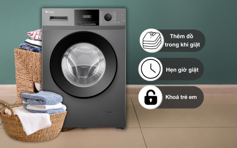 Nhiều tiện ích hỗ trợ người dùng giặt giũ thông minh, nhẹ nhàng hơn