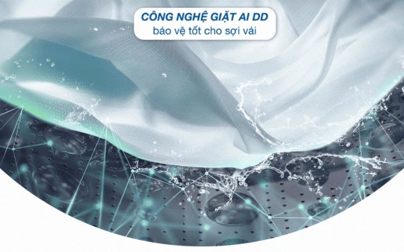 Công nghệ AI DD tự động chọn lựa chuyển động phù hợp, bảo vệ sợi vải