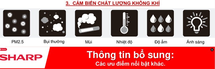 Máy lọc không khí Sharp FP-J50V-H