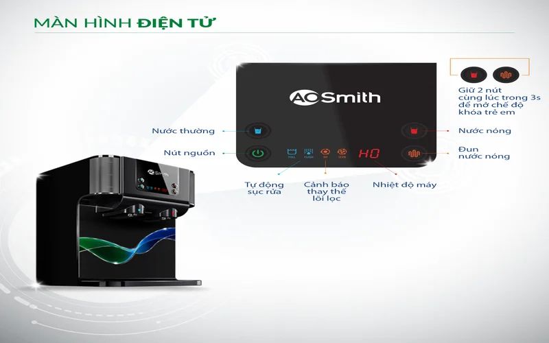 Chiếc máy lọc nước A. O. Smith tô điểm thêm cho mọi không gian