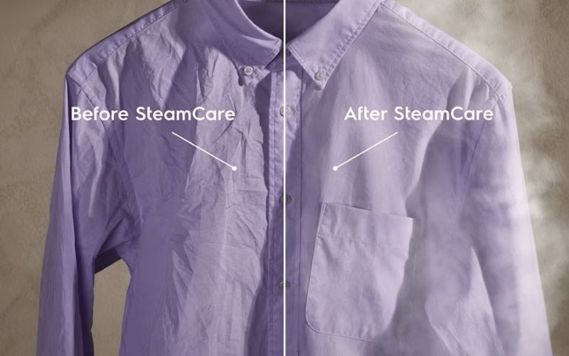 Công nghệ SteamCare giúp quần áo luôn trông như mới, phẳng phiu