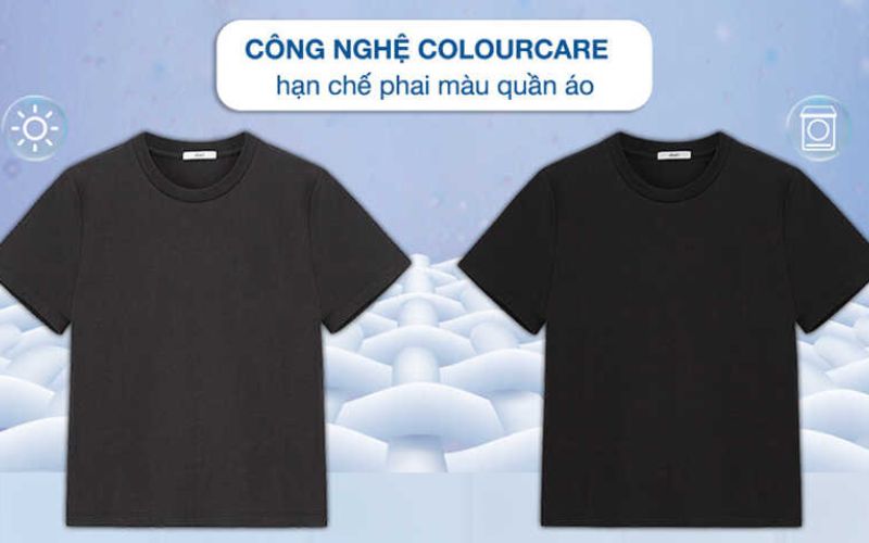 Công nghệ ColourCare giữ sắc màu sợi vải luôn bền đẹp, tươi mới