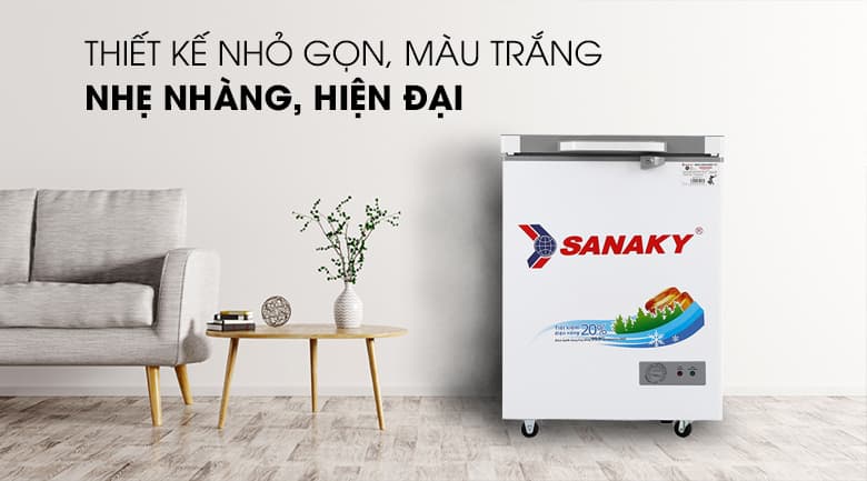 Tủ đông Sanaky 100 Lít 1 ngăn 1 cánh VH-1599HYK