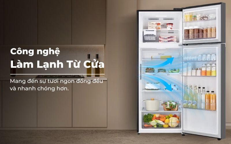 Công nghệ làm lạnh từ cửa làm lạnh vượt trội, nhanh chóng hơn