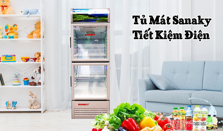 Tủ mát Sanaky 300 Lít 2 cửa Inverter VH-358W3L