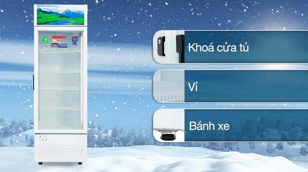 Các tiện ích nổi bật đi kèm sử dụng tủ mát an toàn, tiện nghi hơn