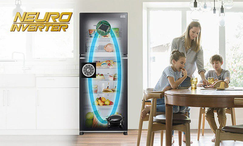 Tủ lạnh Mitsubishi Inverter 330 lít MR-CGX41EN-GBR-V inverter