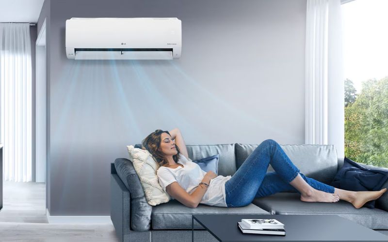 Chiếc điều hòa LG cao cấp tạo điểm nhấn ấn tượng cho mọi không gian