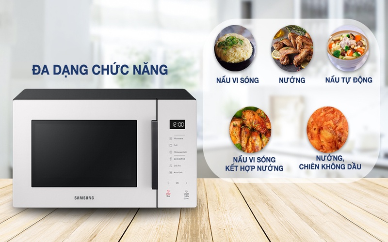 Đa dạng chức năng sử dụng nấu nướng tiện lợi hơn
