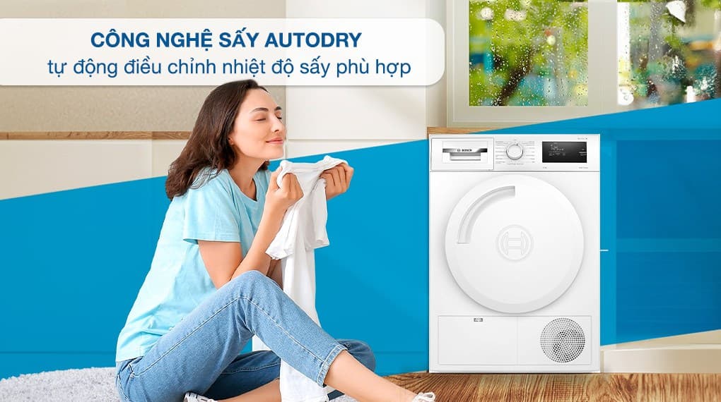 Công nghệ AutoDry tự động điều chỉnh mức độ sấy tối ưu
