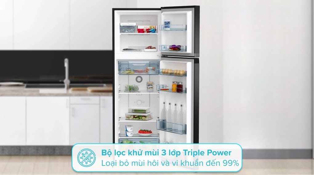 Bộ lọc Triple Power 3 lớp cho không gian bảo quản trong sạch, thoáng đãng