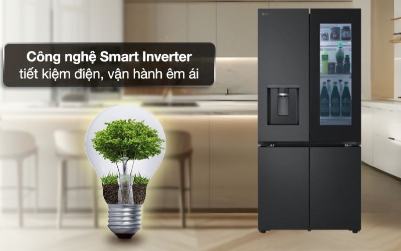 tu lanh lg inverter 576 lit multi door instaview lfd58blmai hinh5