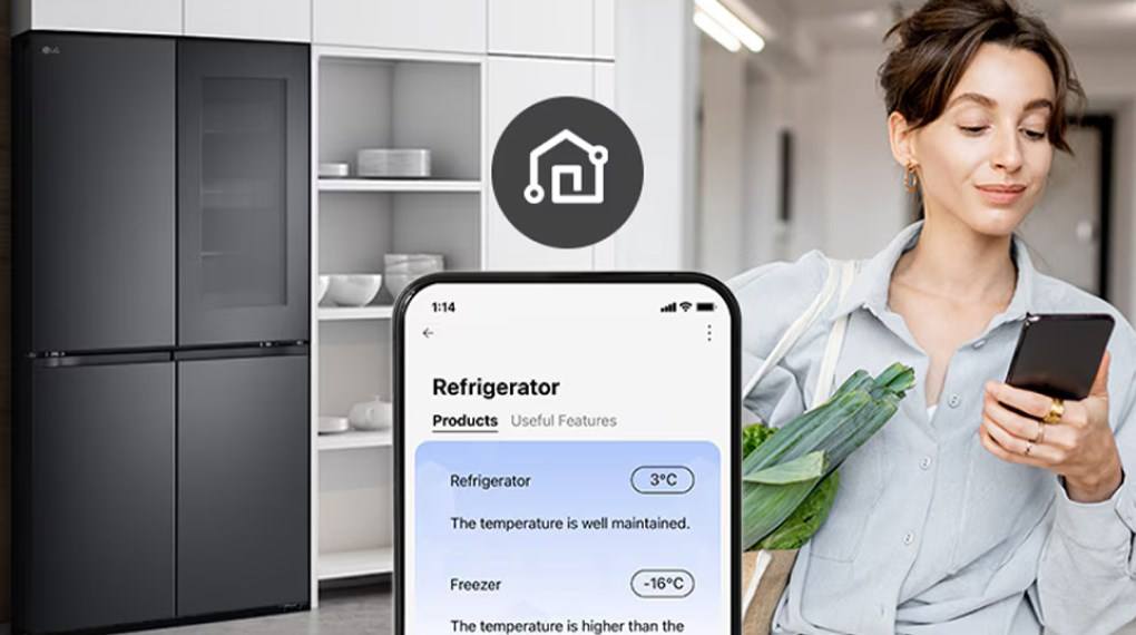 Các tiện ích nổi bật cho quá trình sử dụng tủ lạnh LG hiện đại, tiện nghi hơn