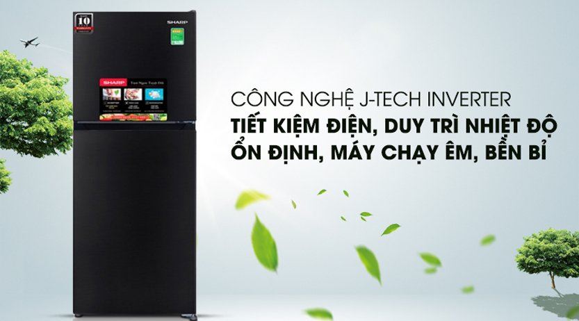 tu lanh sharp 181 lit sj x198v dg 2 cua inverter hinh3