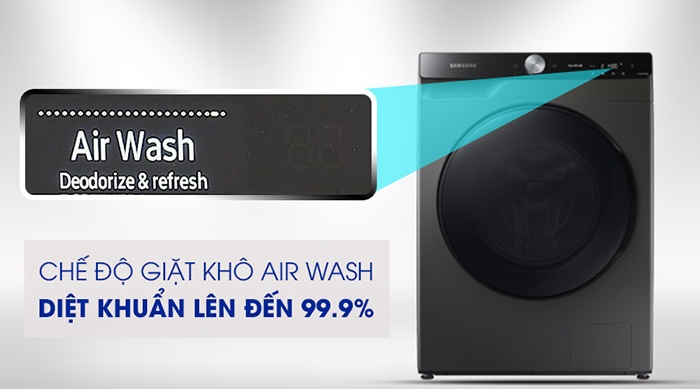Máy giặt lồng ngang Samsung AI 14KG WD14TP44DSB/SV