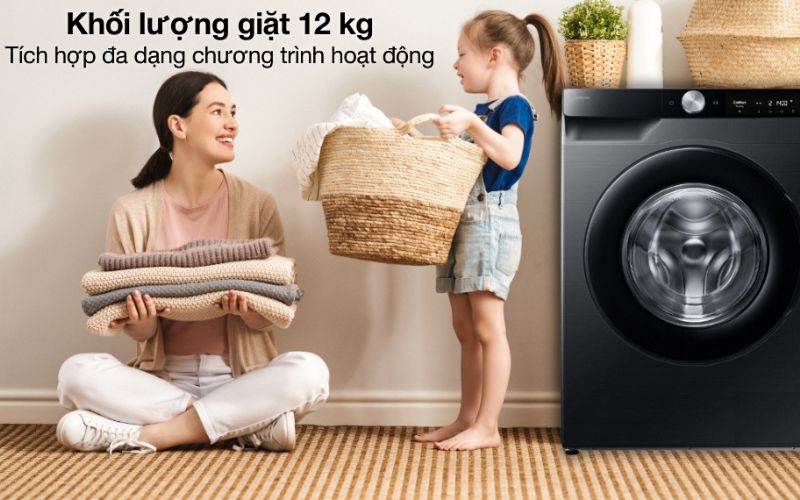 may giat samsung ai ecobubble inverter 12 kg ww12cg604dlbsv hinh2