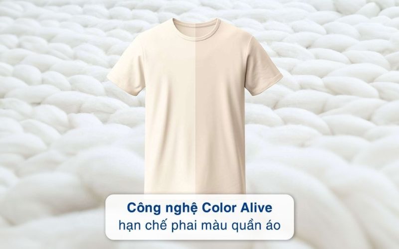 Công nghệ Color Alive giữ gìn quần áo bền màu, luôn như mới