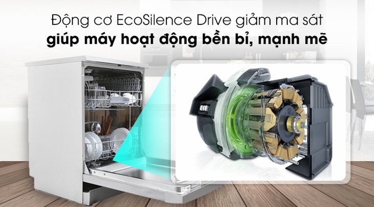 Động cơ EcoSilence Drive vận hành mạnh mẽ, trơn tru với chỉ số tiếng ồn 40dB Động cơ EcoSilence Drive vận hành mạnh mẽ, trơn tru với chỉ số tiếng ồn 40dB