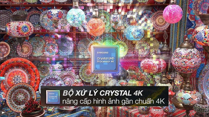 Bộ xử lý Crystal 4K và độ phân giải 4K cho khung cảnh sắc nét, chân thực Bộ xử lý Crystal 4K và độ phân giải 4K cho khung cảnh sắc nét, chân thực