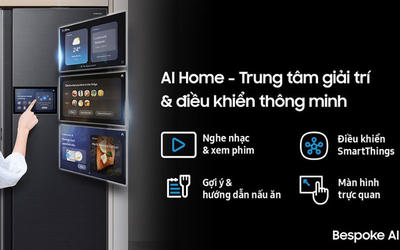 tu lanh samsung inverter 615 lit side by side ai home rs90f65d2fsv hinh5