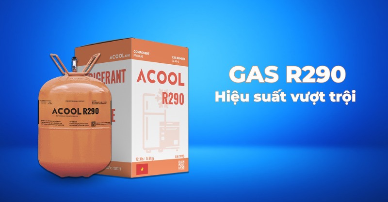 Dàn lạnh đồng, Gas R290 có khả năng làm lạnh nhanh, sâu, tiết kiệm điện năng