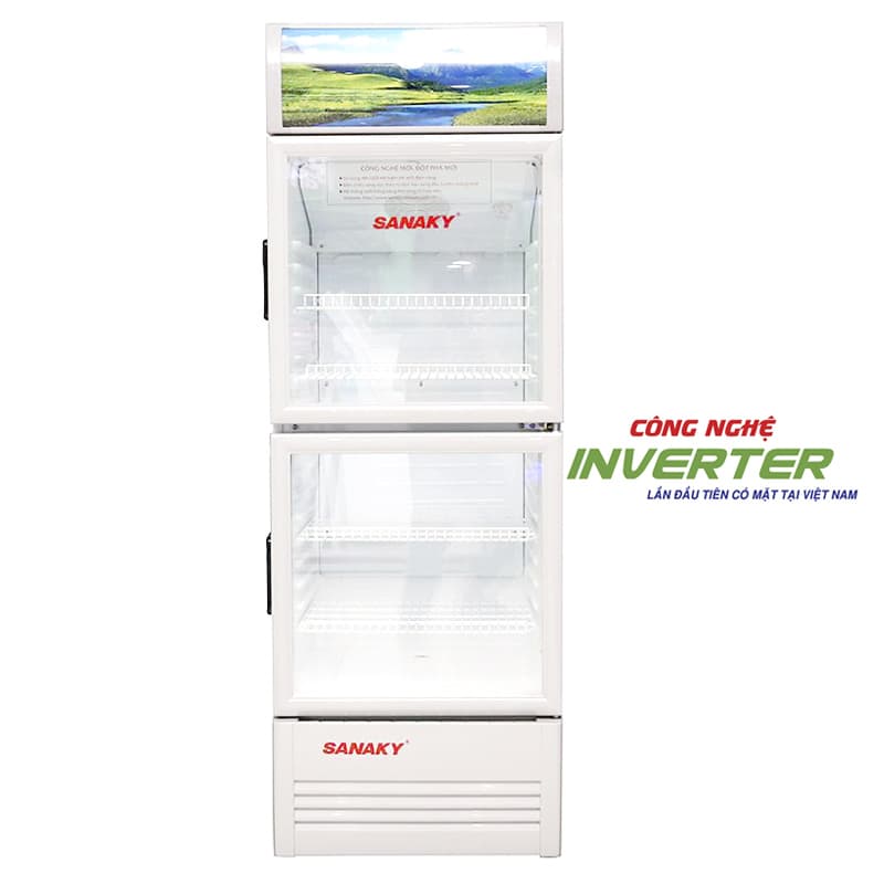 Tủ mát Sanaky 400 Lít 2 cửa Inverter VH-408W3L