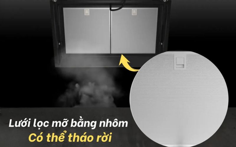 Bộ lọc dầu mỡ bằng kim loại cao cấp có độ bền cao, dễ vệ sinh