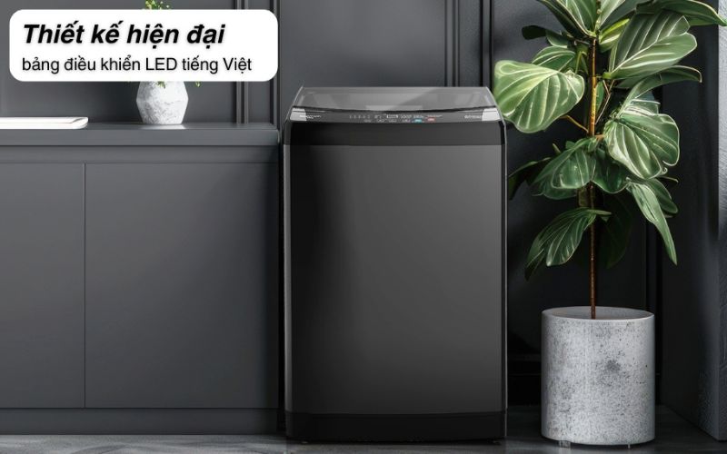 Chiếc máy giặt lồng đứng tiện nghi, cứng cáp kết hợp hài hòa với mọi không gian